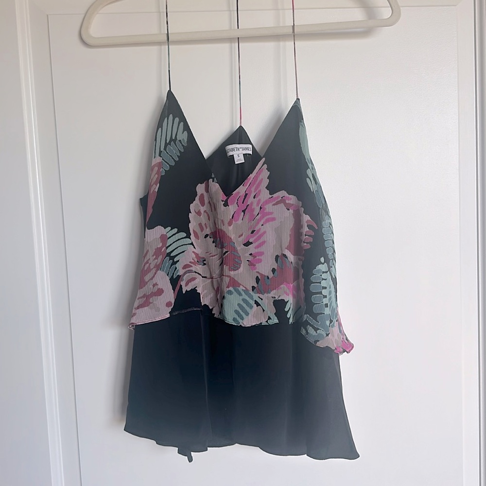 Elizabeth and James flowy floral tank top, size S